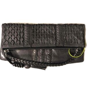 Lockheart In The Loop Ella Convertible Braided Leather Clutch